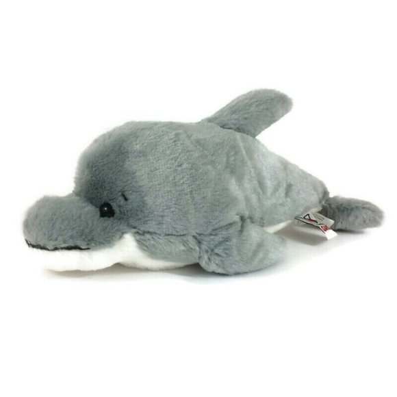 Ganz Webkinz Bottlenose Dolphin Plush HM220 Gray Stuffed Animal 11" Toy NO Code - Picture 1 of 11
